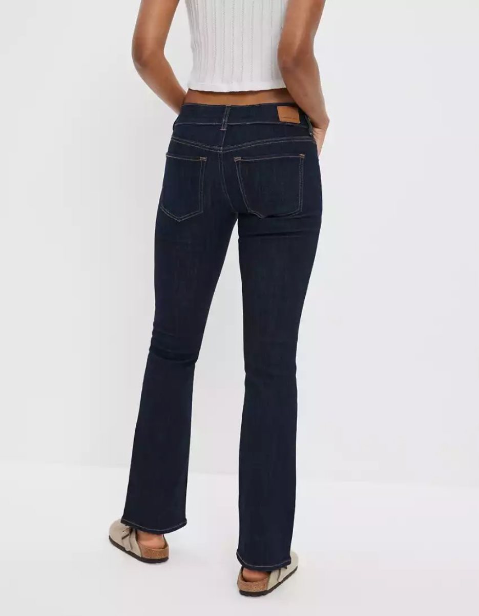 Jean American Eagle AE Ne(x)t Level Low-Rise Kick Bootcut Lavage Foncé Femme | OIQ-05928402